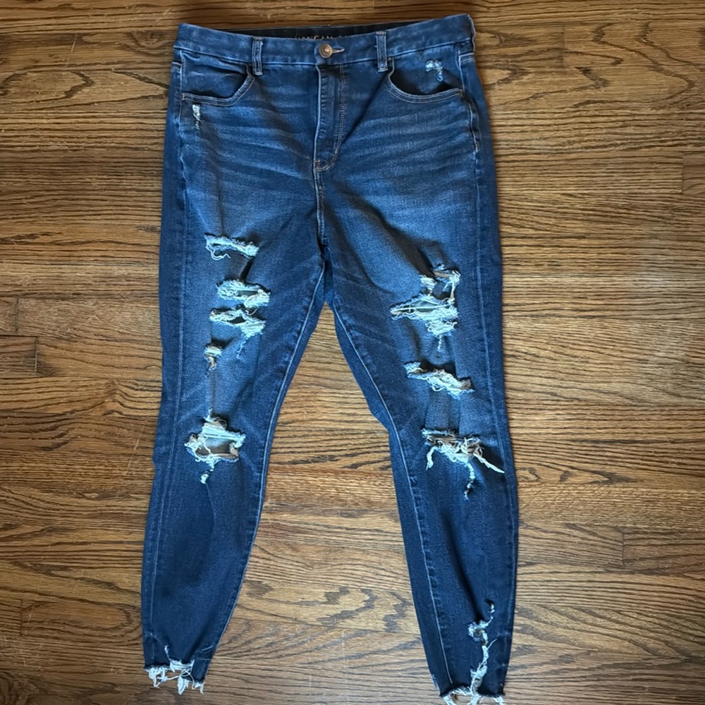 American Eagle “The Dream Jean” Distressed Skinny Jeans